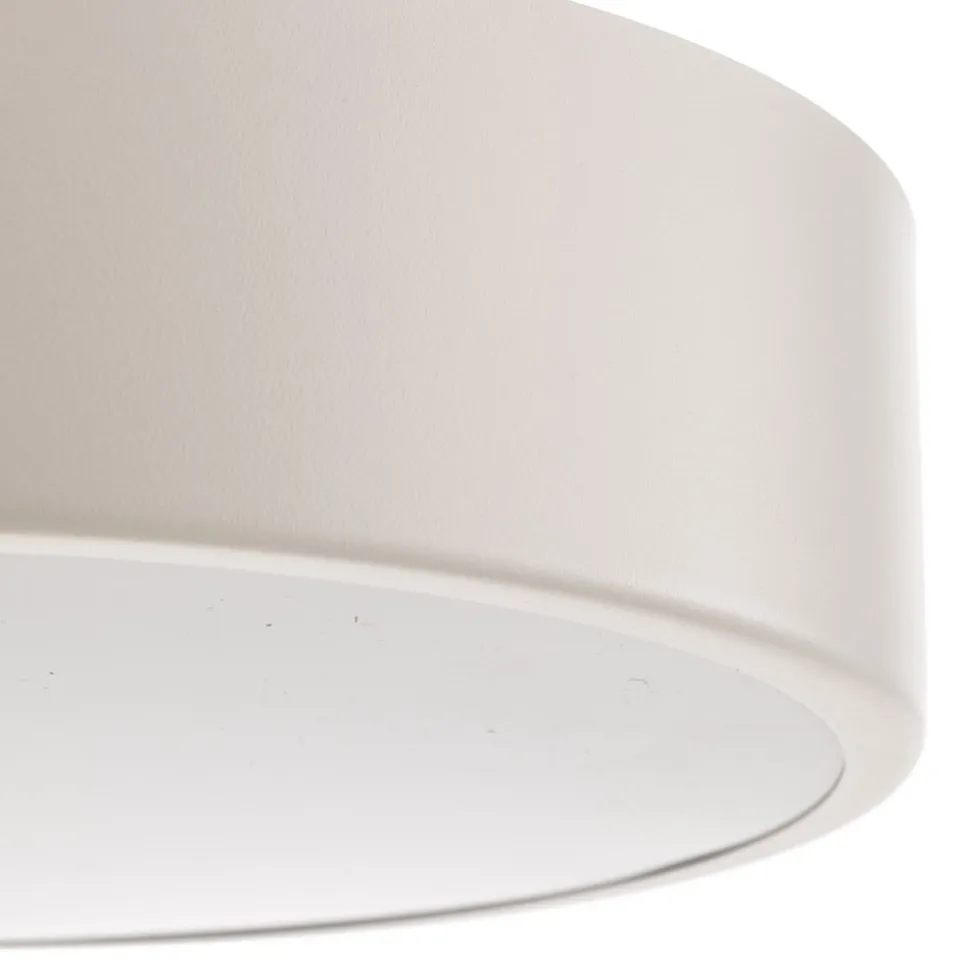Loftlampe Cleo 300, IP54, Ø 30 cm hvid