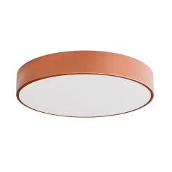 Loftlampe Cleo 500, kobber, sensor, IP54, Ø 50 cm, metal