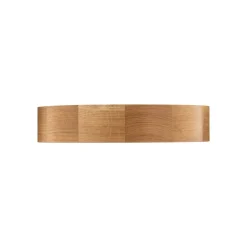 Loftlampe Cleo DR375, IP54, Ø 37,5 cm, egetræ, E27