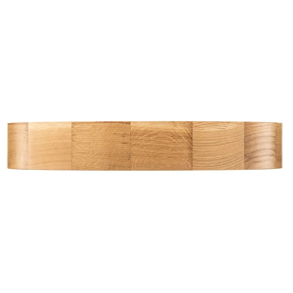 Loftlampe Cleo DR475, IP54, Ø 47,5 cm, egetræ, E27