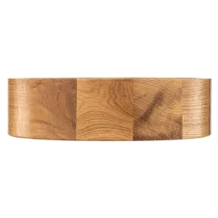 Loftlampe Cleo DR275, IP54, Ø 27,5 cm, egetræ, E27