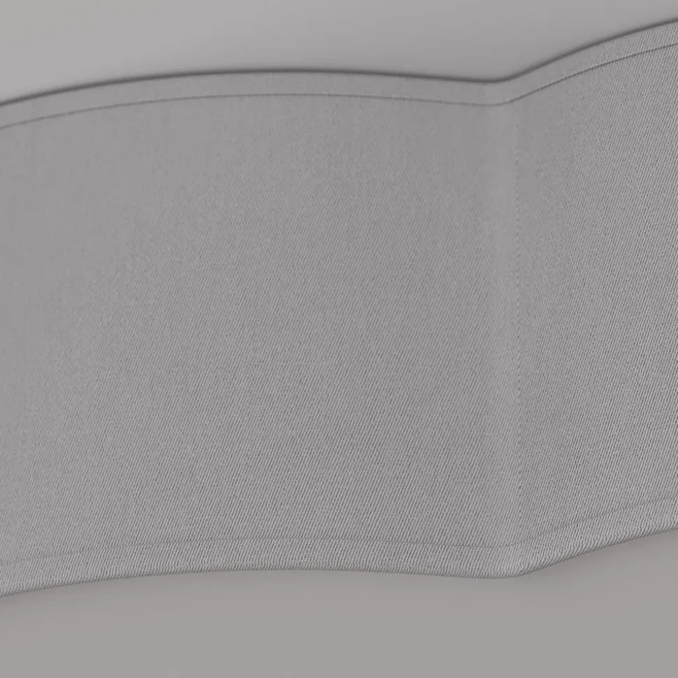 Loftlampe Cloud i tekstil, længde 62 cm, grå