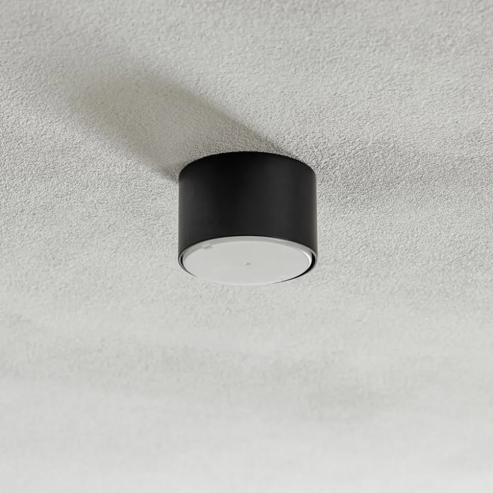 Loftlampe Cloudy 1 lyskilde sort