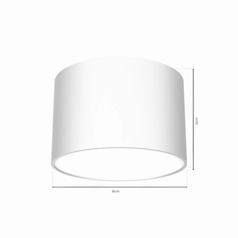 Loftlampe Cloudy 1 lyskilde hvid