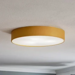 Loftlampe Dayton, lakeret i guld Ø 45 cm
