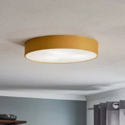 Loftlampe Dayton, lakeret i guld Ø 45 cm