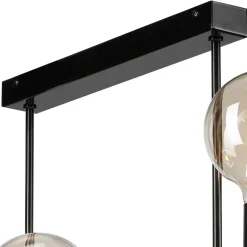 Loftlampe Eliza, 6 lyskilder, sort