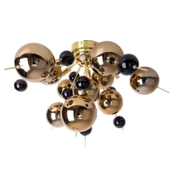 Loftlampe Explosion med guldkugler