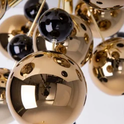 Loftlampe Explosion med guldkugler