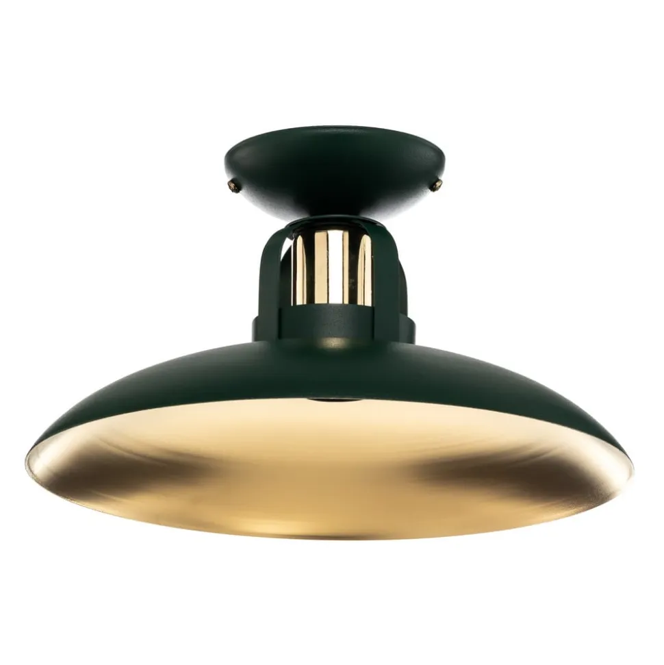 Loftlampe Felix, grøn/guld