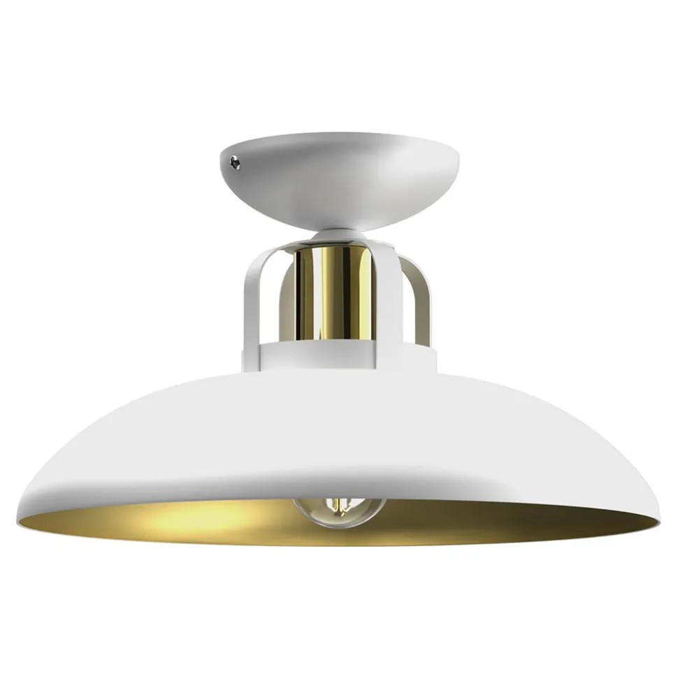 Loftlampe Felix, hvid/guld