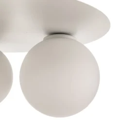 Loftlampe Firn, rund, 3 lyskilder, hvid