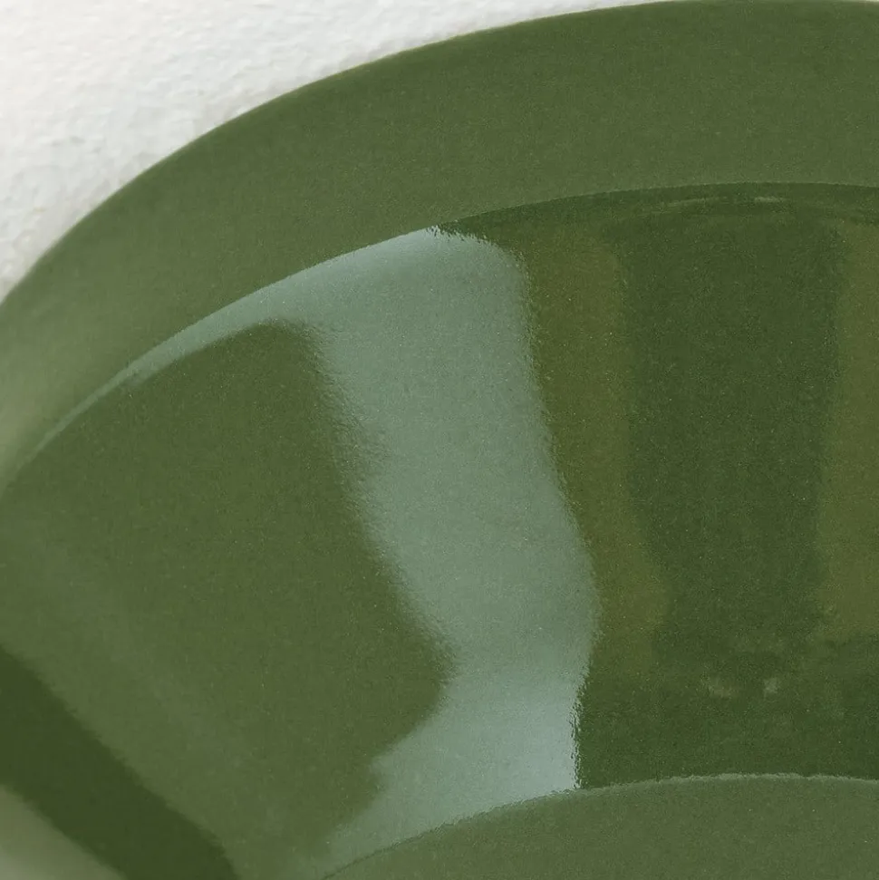 Loftlampe Frost, grøn, keramik, E27