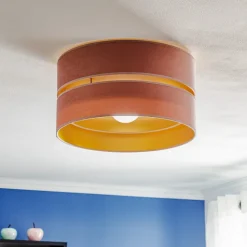 Loftlampe Golden Duo Ø 40 cm lyserød/guld