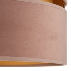 Loftlampe Golden Duo Ø 40 cm lyserød/guld