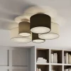 Loftlampe Hotel med fem tekstilskærme