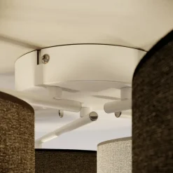 Loftlampe Hotel med fem tekstilskærme