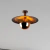 Loftlampe Kurt 13355, kobberfarvet, metal, Ø 48 cm