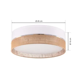 Loftlampe Linobianco, Ø 45 cm