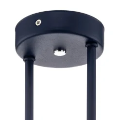 Loftlampe Mado i stål, blå, 2 lyskilder
