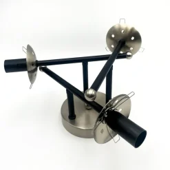 Loftlampe Malena, Ø 19 cm, røggrå, glas/metal 3 lyskilder.
