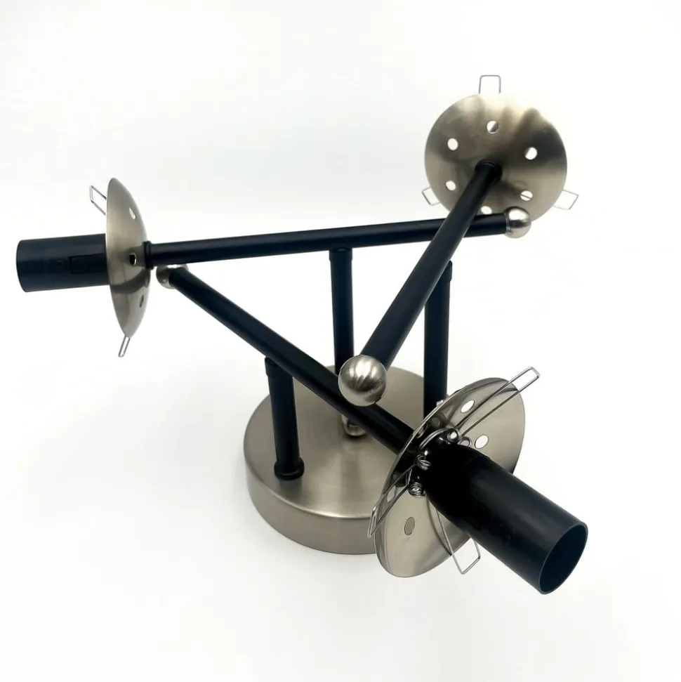 Loftlampe Malena, Ø 19 cm, røggrå, glas/metal 3 lyskilder.