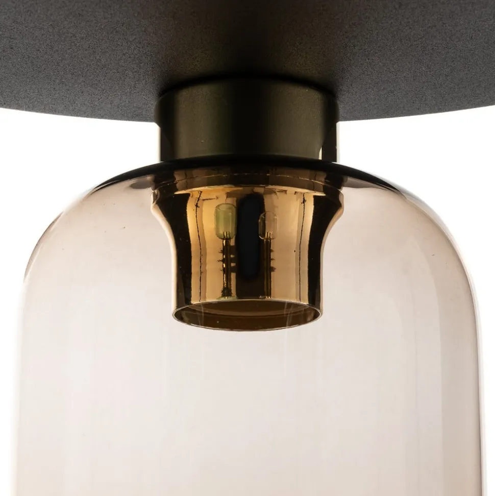 Loftlampe Marco Green, 3 lyskilder klar/grøn/brun