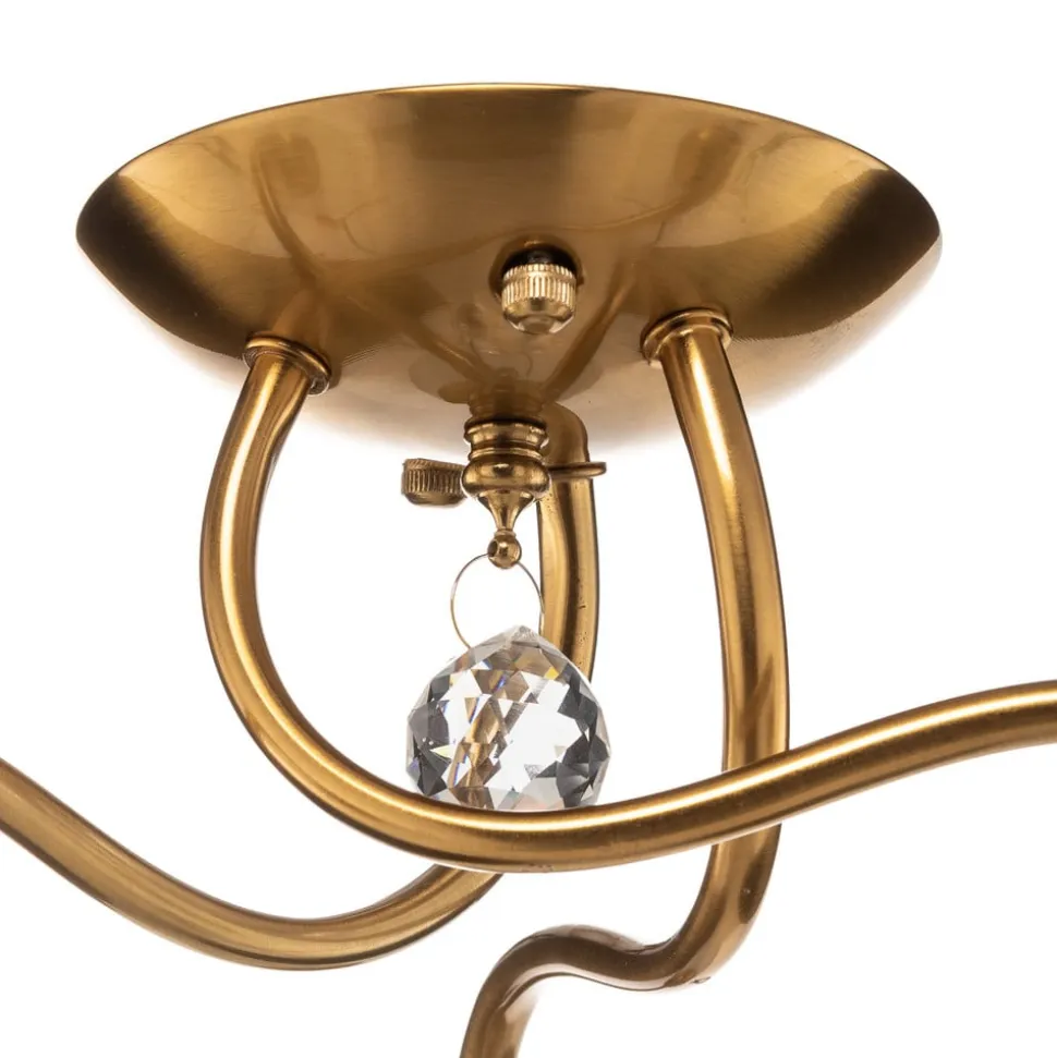 Loftlampe Miranda, 3 lyskilder, messing