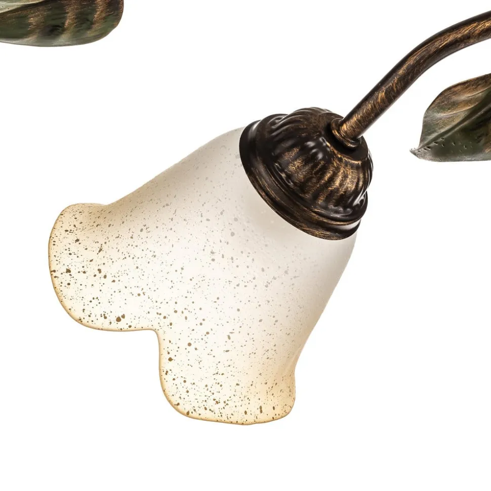 Loftlampe Miranda med 5 lyskilder, bronze
