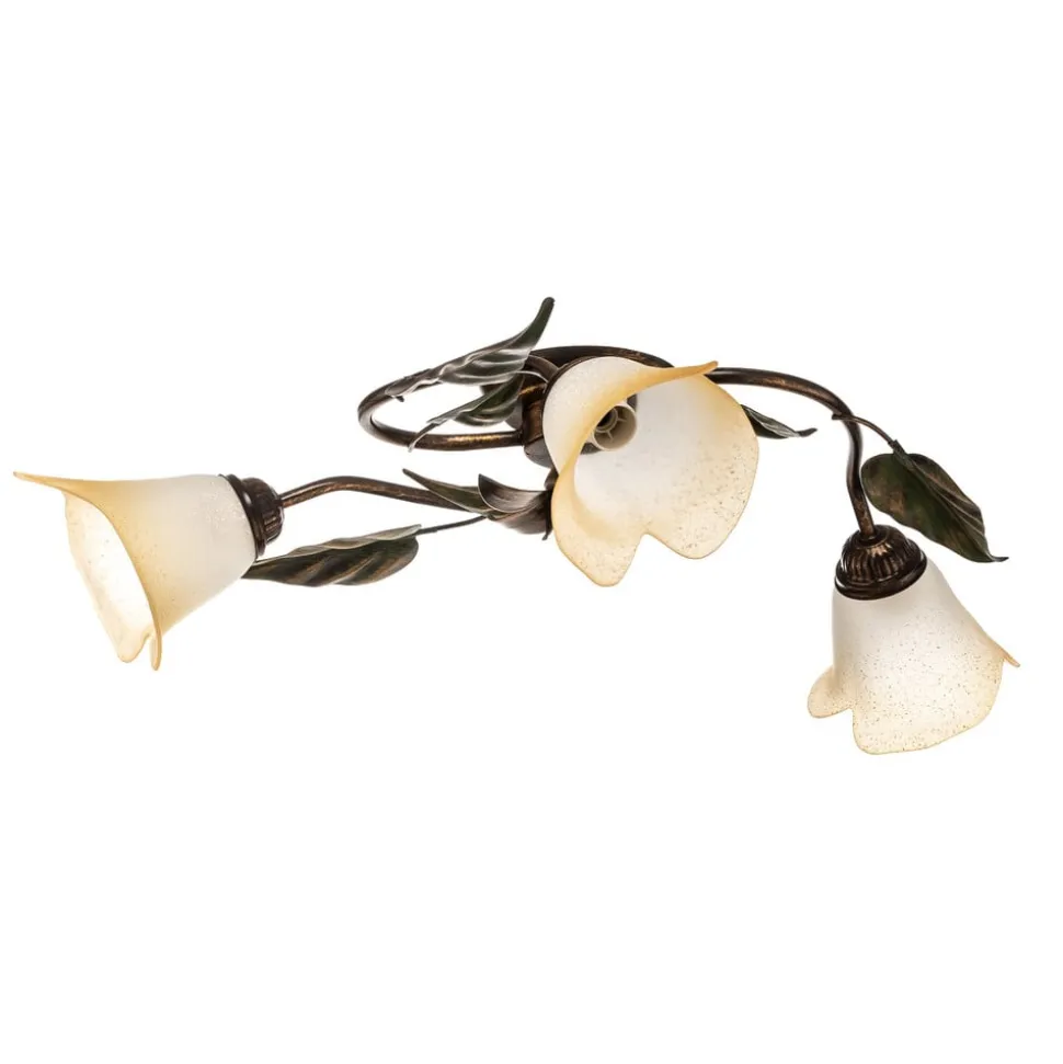 Loftlampe Miranda med 3 lyskilder, bronze