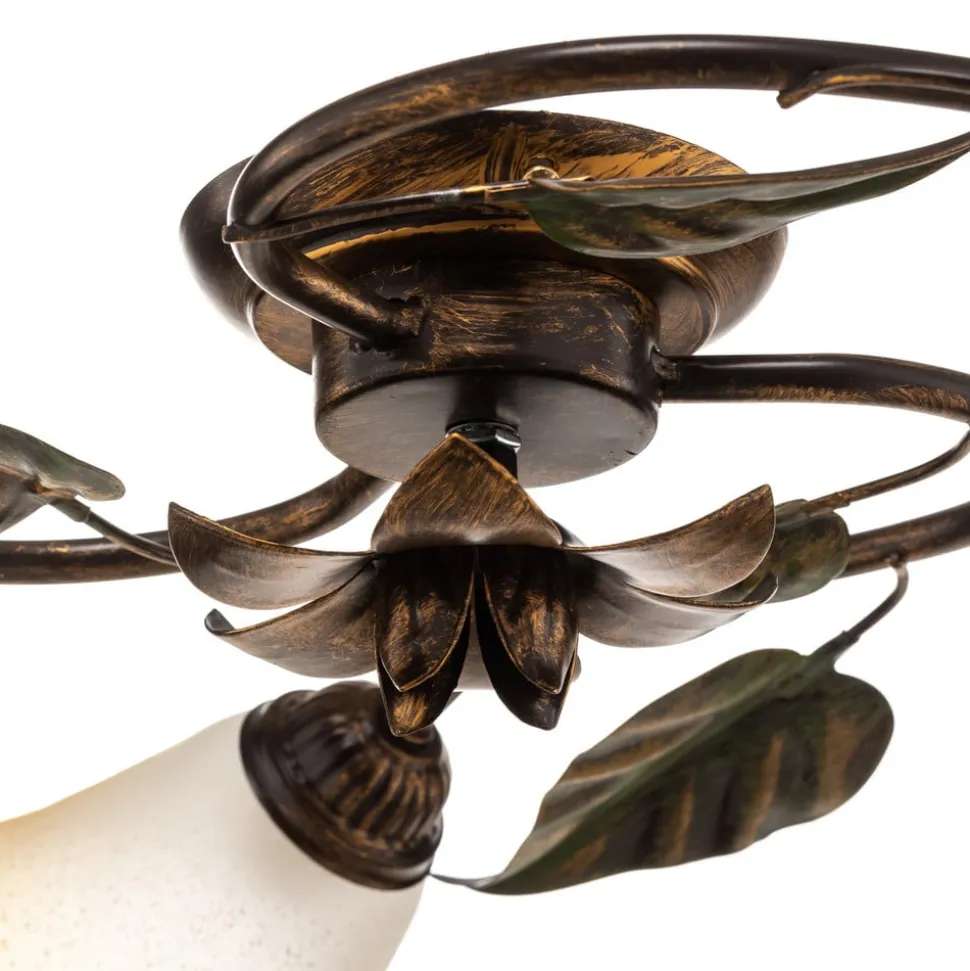 Loftlampe Miranda med 3 lyskilder, bronze