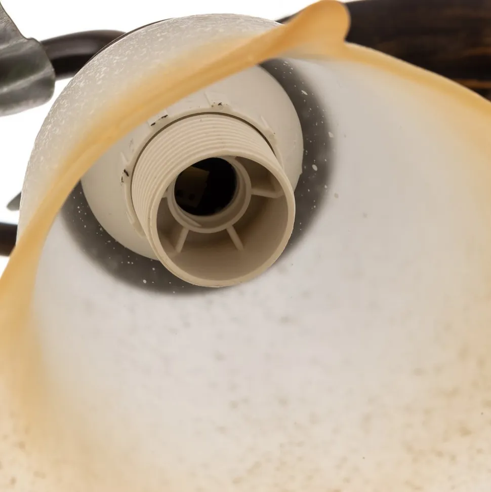 Loftlampe Miranda med 3 lyskilder, bronze