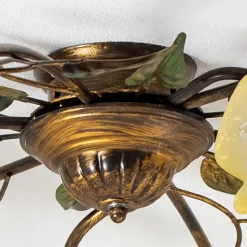 Loftlampe Miranda med 9 lyskilder, bronze