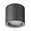 Loftlampe Mob Round, aluminium, mørkegrå, GX53, IP54