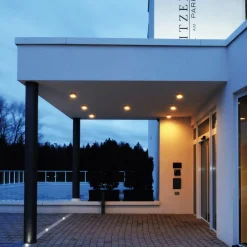 Loftlampe Mob Round, aluminium, mørkegrå, GX53, IP54