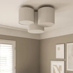 Loftlampe Mona med 3 lyskilder, hvid