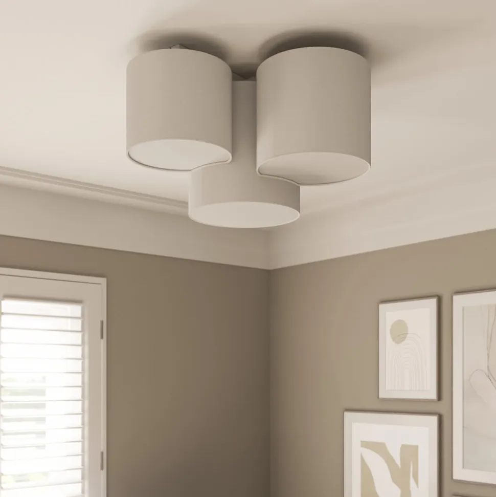 Loftlampe Mona med 3 lyskilder, hvid