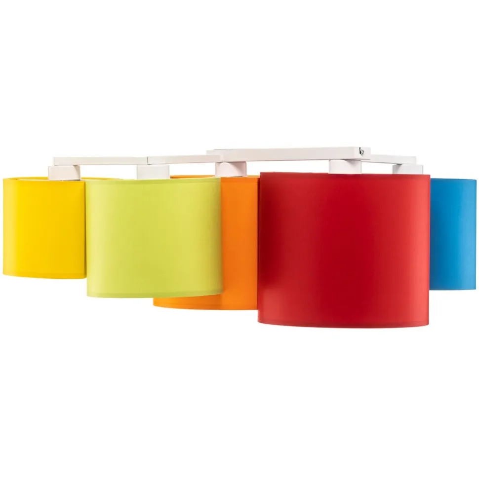 Loftlampe Mona med 5 lyskilder, flerfarvet