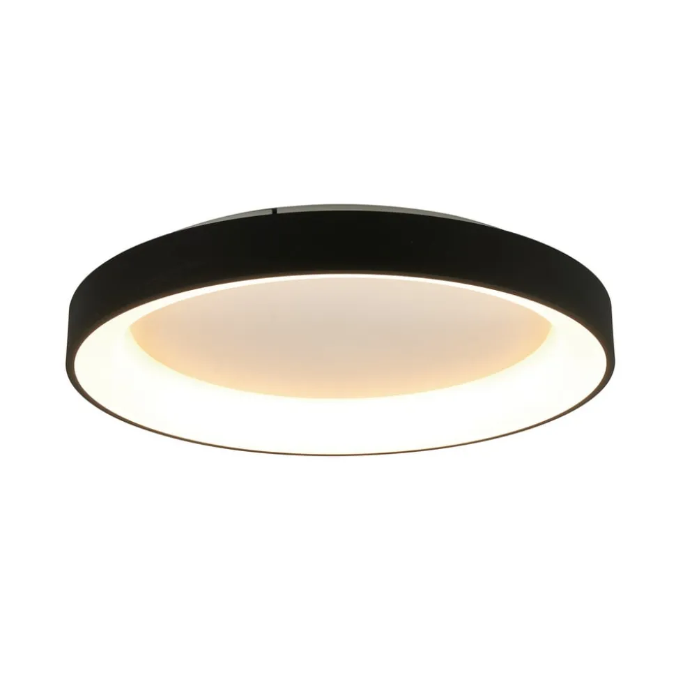 Loftlampe Niseko II CCT fjernbetjening, Ø 50 cm, sort