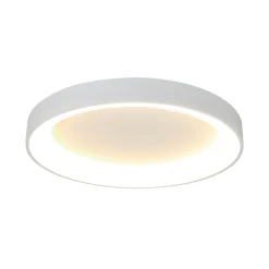 Loftlampe Niseko II, CCT, fjernbetjening, Ø 50 cm, hvid