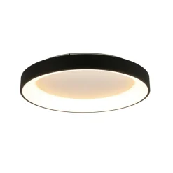 Loftlampe Niseko II CCT fjernbetjening, Ø 65 cm, sort
