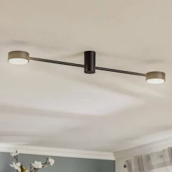 Loftlampe Orbit II, sort, 2 lyskilder