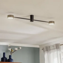 Loftlampe Orbit II, sort, 2 lyskilder