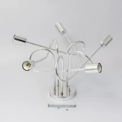 Loftlampe Oxford, krom, 5 lyskilder, Ø 47 cm, metal