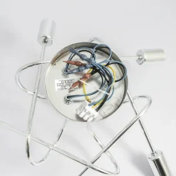 Loftlampe Oxford, krom, 5 lyskilder, Ø 47 cm, metal