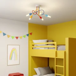 Loftlampe Oxford med 5 lyskilder, farvet