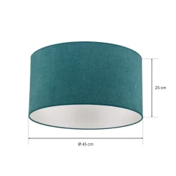 Loftlampe Pastell Roller Ø 45 cm turkis