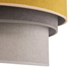 Loftlampe Pastell Trio Ø 45 cm sennepsfarvet/grå/lysegrå