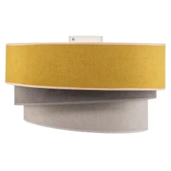 Loftlampe Pastell Trio Ø 45 cm sennepsfarvet/grå/lysegrå