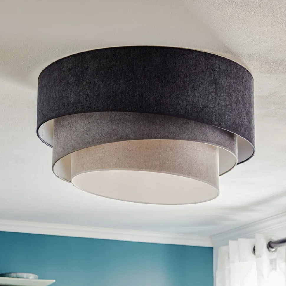 Loftlampe Pastell Trio Ø 60 cm i 3 grå nuancer